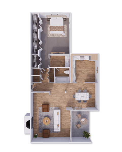 A6WH Floor Plan at Willow Creek, Kansas City, 64114